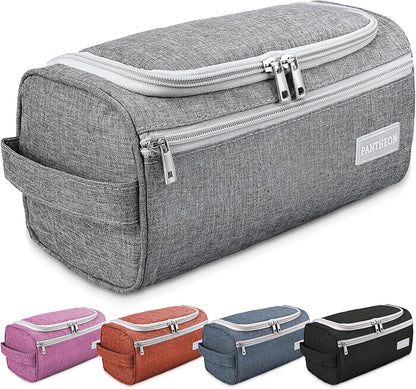 Travel Toiletry Bag for Men and Women, Travel Bag for Toiletries, Valentines Day Gifts for Men, Travel Bathroom Bag, Mens Travel Bag Hanging Toiletry Organizer Toiletry Kit (Gray)