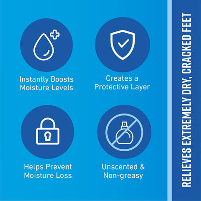 for Healthy Feet Foot Cream; Guaranteed Relief for Extremely Dry; Cracked Feet; Instantly Boosts Moisture Levels; 3.2 Ounce Jar; (Pack of 3)